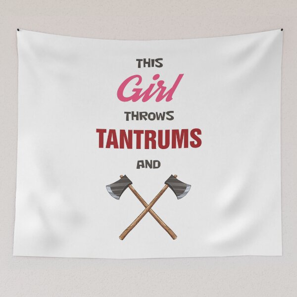 Item preview, Axe Throwing This Girl Throws Tantrums And Axes Light designed and sold by funnierthanthou.