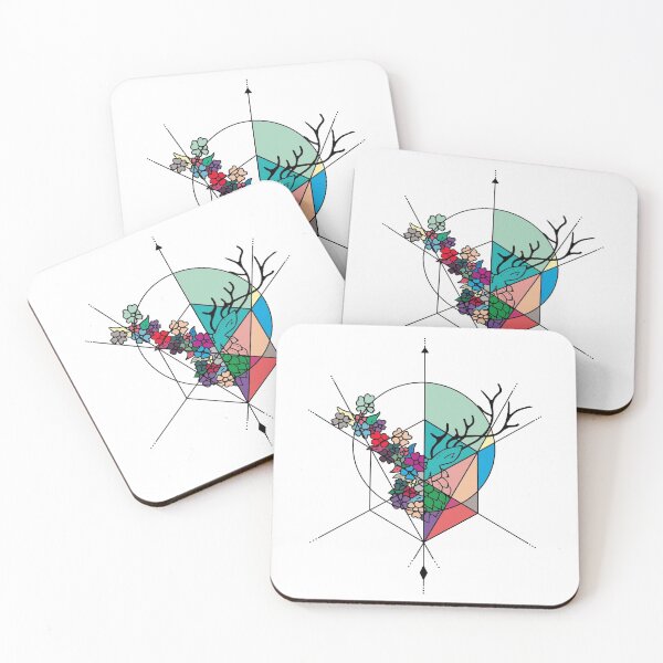 Item preview, Symmetrical Flower Deer designed and sold by PlanetUniverse.