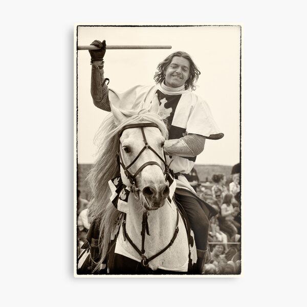 White Knight, the winner of the tournament Metal Print