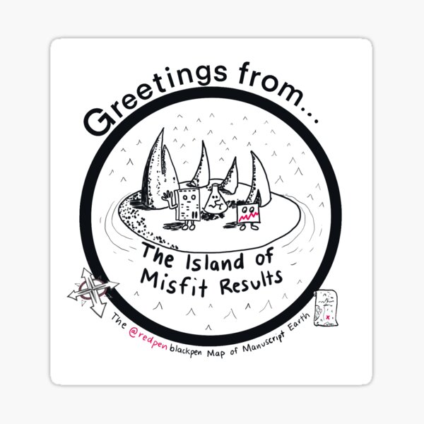The Island of Misfit Results Sticker