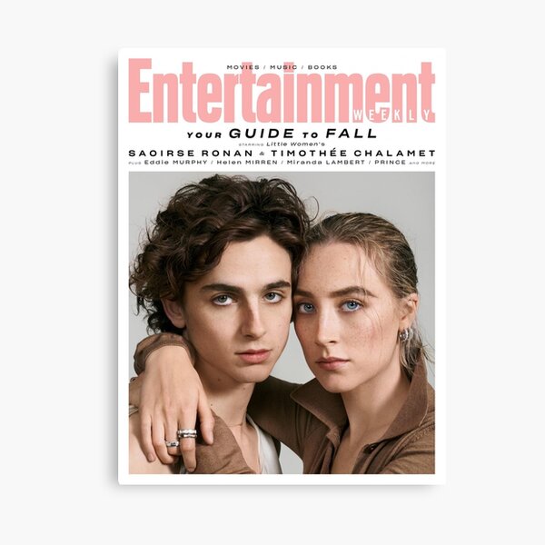 timothee chalamet and saoirse ronan Canvas Print