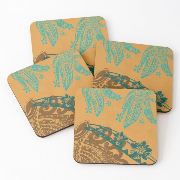 Item preview, Samoan - Hawaiian - Polynesian Tribal Tapa Tropical Decor designed and sold by sunnthreads.