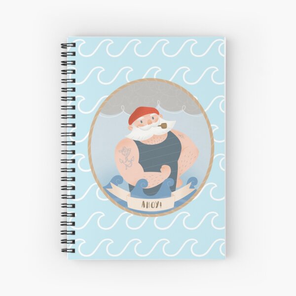 Ahoy Old Sailor Spiral Notebook