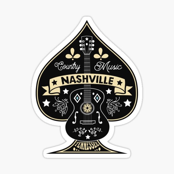 Â Country Music Lover Vintage Nashville Retro Tennessee Rockabilly Sticker