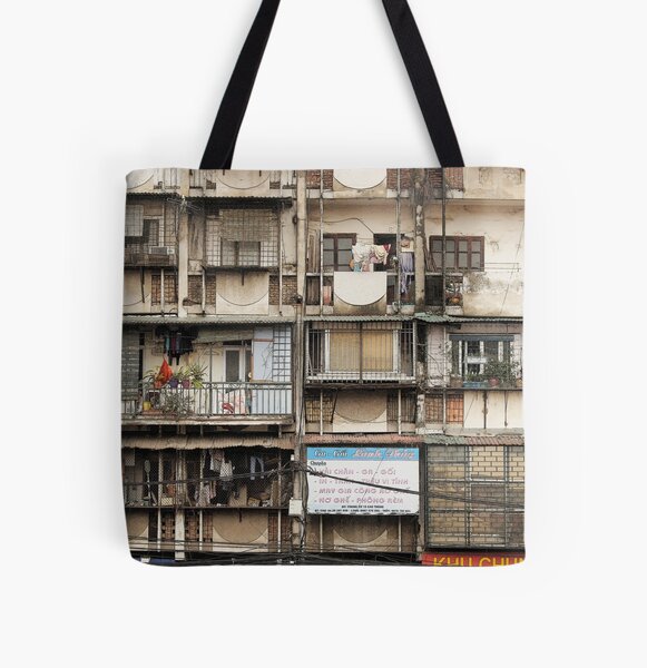 Architecture and houses, Hanoi Vietnam All Over Print Tote Bag
