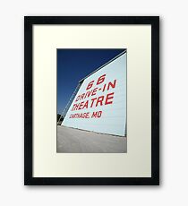 Route 66 Drive-In Theatre Framed Print