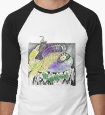 Underwater Town Men's Baseball ¾ T-Shirt