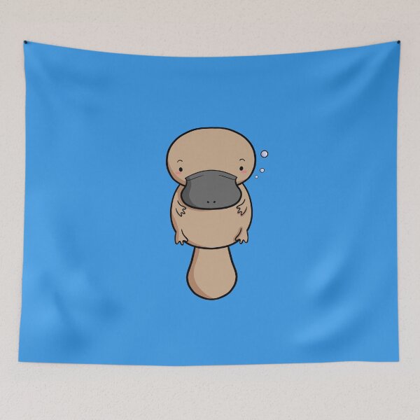 Item preview, Platypus Cute Australian Animal Drawing designed and sold by Delightfully Cynical.