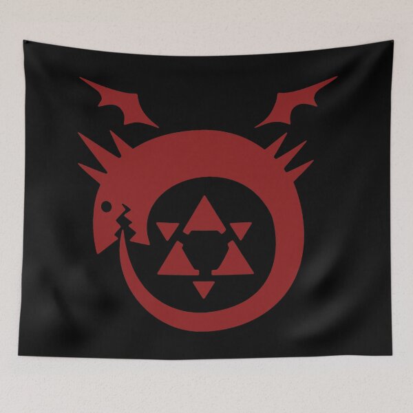 Item preview, Fullmetal Alchemist - Ouroboros (red - black background) designed and sold by ASTlogo.