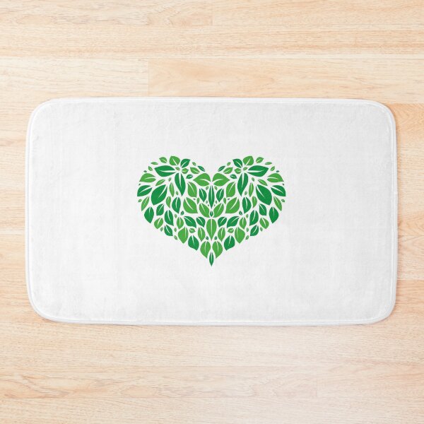 Item preview, Heart of green leaves. Green. Flat design style designed and sold by Afone4ka.
