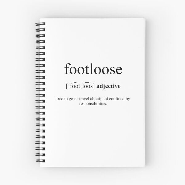 Artikelvorschau, Footloose (ungebunden) Definition | Dictionary Collection entworfen und verkauft von Designschmiede.