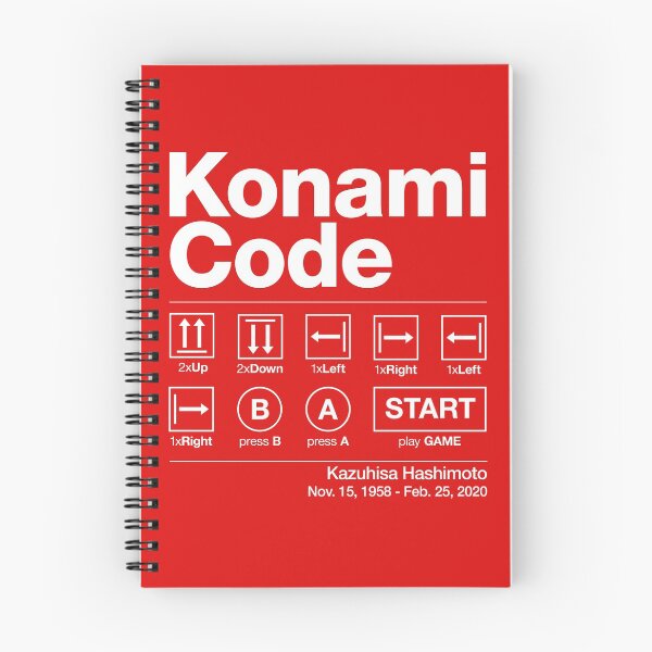 Item preview, The Konami Code by Kazuhisa Hashimoto designed and sold by cinemadnesshirt.