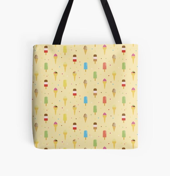 Summer Ice Cream All Over Print Tote Bag