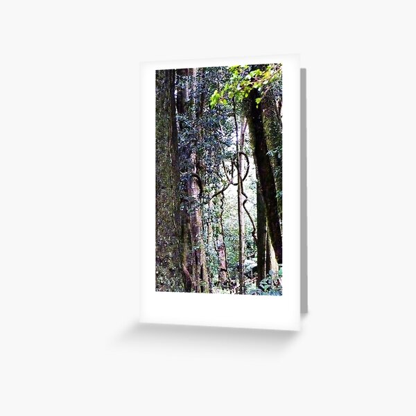 Hieroglyphics amongst the vines. Greeting Card