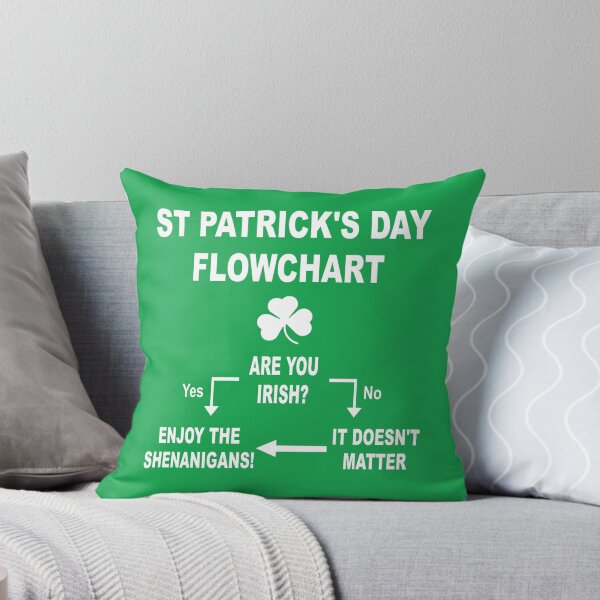 Item preview, ST PATRICK'S DAY FLOWCHART designed and sold by PoshJocks.