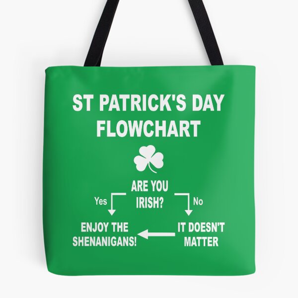 Item preview, ST PATRICK'S DAY FLOWCHART designed and sold by PoshJocks.