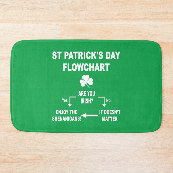 Item preview, ST PATRICK'S DAY FLOWCHART designed and sold by PoshJocks.