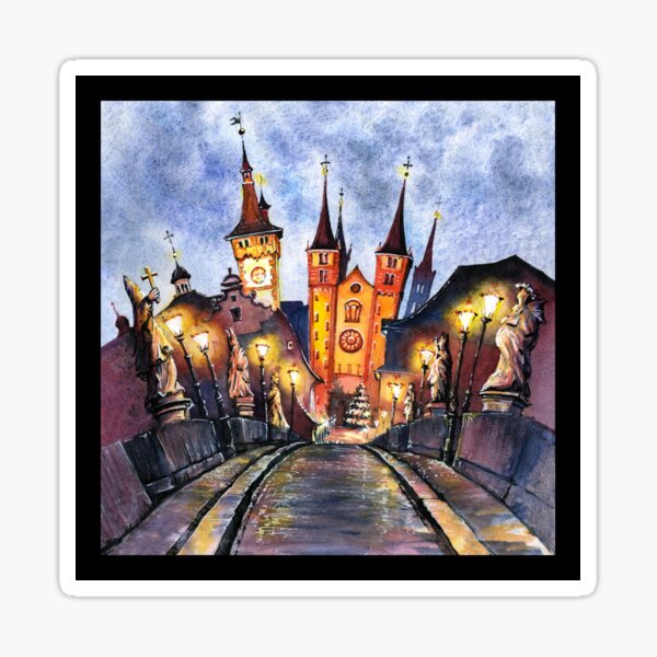 Item preview, Watercolor sketch of Wurzburg designed and sold by kavalenkavart.
