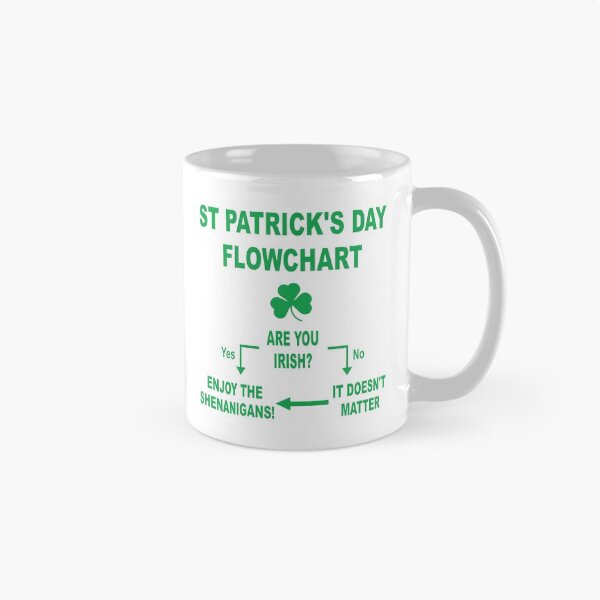 Item preview, ST PATRICK'S DAY FLOWCHART designed and sold by PoshJocks.