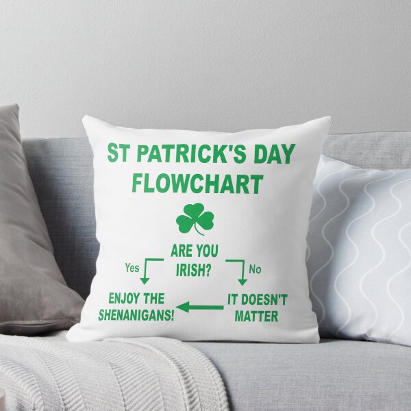 Item preview, ST PATRICK'S DAY FLOWCHART designed and sold by PoshJocks.