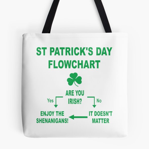 Item preview, ST PATRICK'S DAY FLOWCHART designed and sold by PoshJocks.