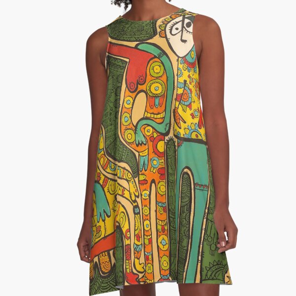 "Colorful Gathering" by Tara Mokhtari A-Line Dress
