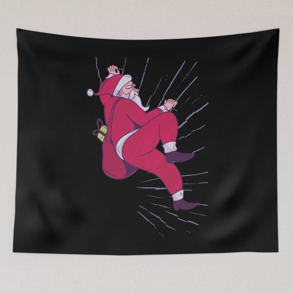 Item preview, Santa Claus climbing bouldering free climbing designed and sold by AaaleXX.