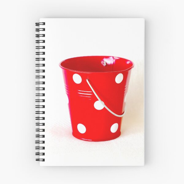 Item preview, Red bucket with white polka dots designed and sold by NJH110.