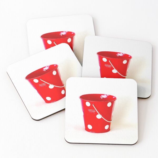 Item preview, Red bucket with white polka dots designed and sold by NJH110.