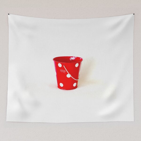 Item preview, Red bucket with white polka dots designed and sold by NJH110.
