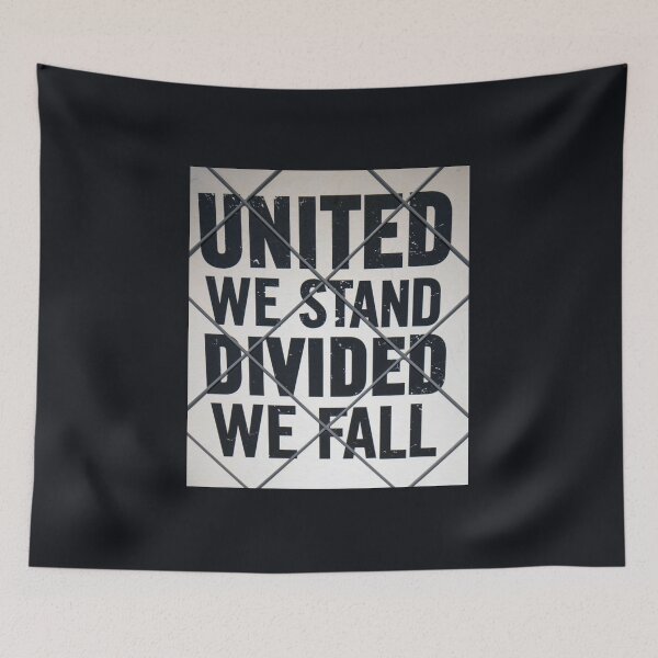 Item preview, United we stand divided we fall newspaper headline designed and sold by Itsgrimupnorth.