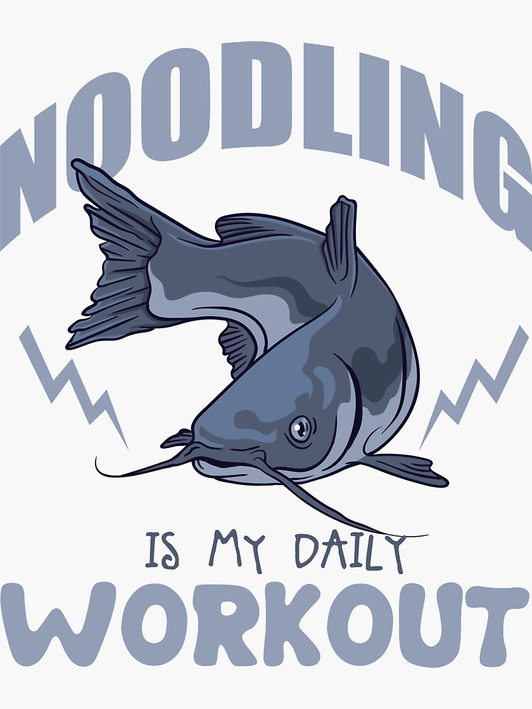 "Noodling workout" Sticker for Sale by ELIASWHO Redbubble