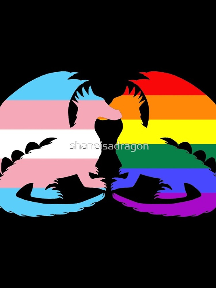 Gay Trans Pride Dragons Iphone Case For Sale By Shaneisadragon