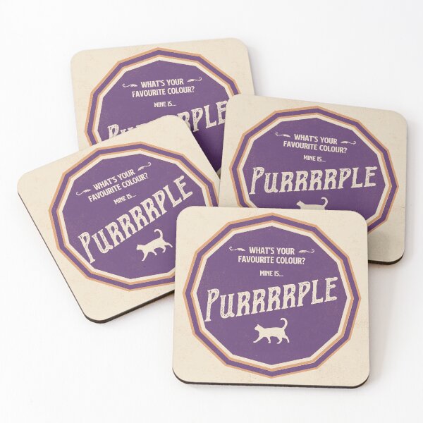 Item preview, What's your favourite colour? Purrrrple designed and sold by KMA Home Design.