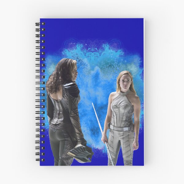Item preview, Sara Lance and Kendra Saunders blue background designed and sold by dutchchu.