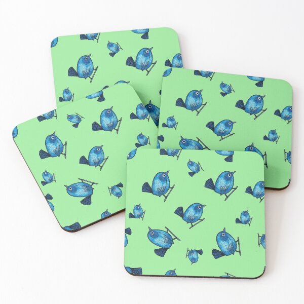Item preview, Pretty Little Blue Bird Pattern designed and sold by RosalieReeves.