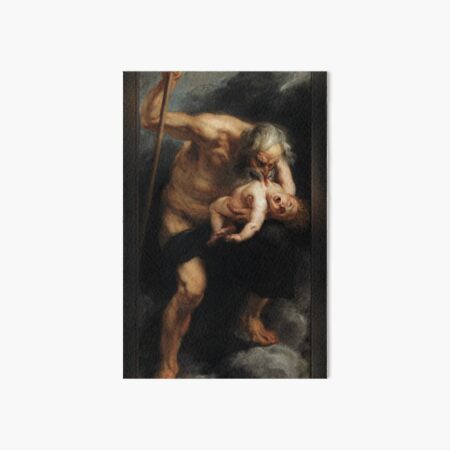 Saturn Devouring One Of His Sons by Peter Paul Rubens Old Masters Reproduction Art Board Print