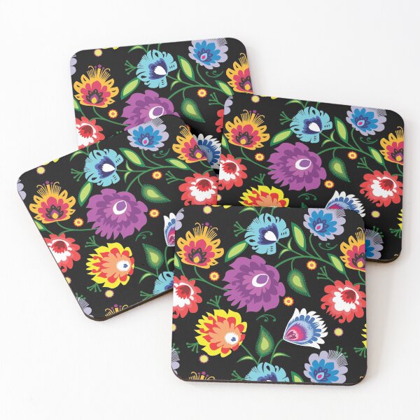 Item preview, Folk Pattern on black designed and sold by FK-UK.