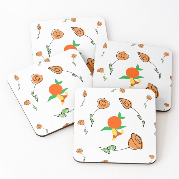 Item preview, Orange bird , orange flowers, flower and garden festival print  designed and sold by TheDoodleFairy.