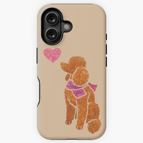 Item preview, Watercolour Poodle (apricot) designed and sold by animalartbyjess.