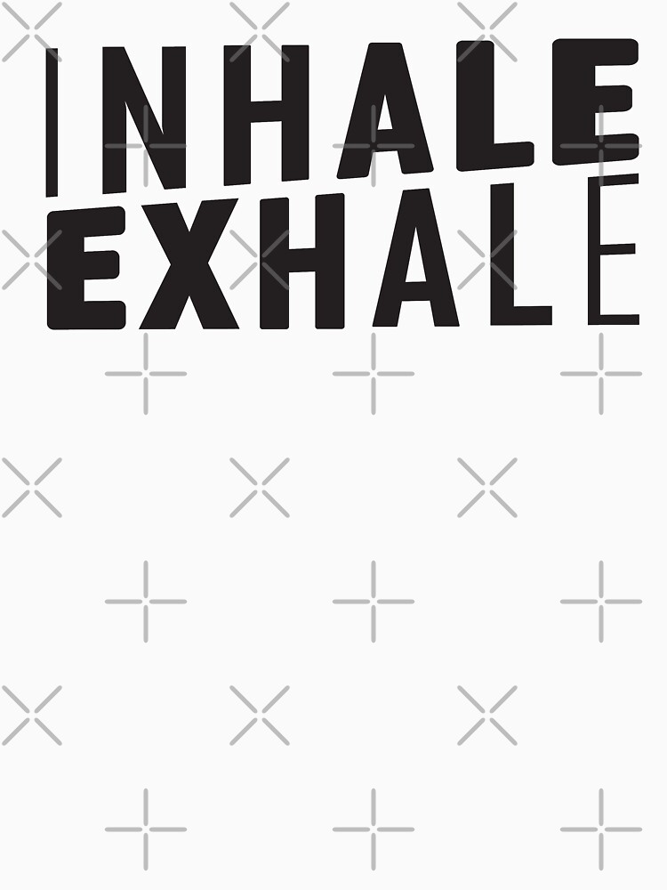 inhale, exhale, yoya shirt. Gift for her. Gift for him by revolutionaus