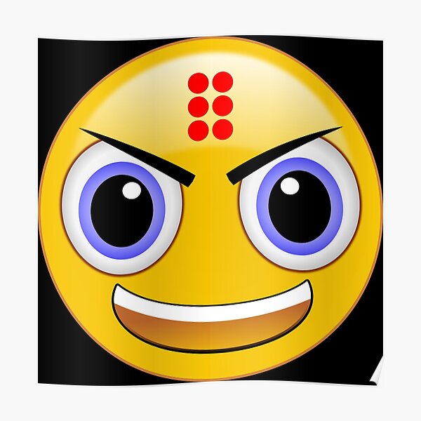 Emoticon Posters Redbubble - posters roblox face redbubble
