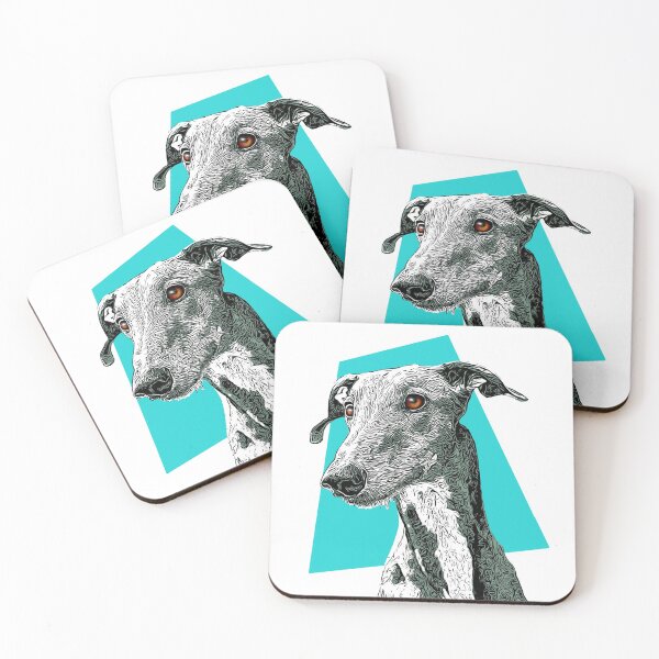 Item preview, Greyhound, Stylised Dog Retro Pop Art  designed and sold by Jude.myart4u.