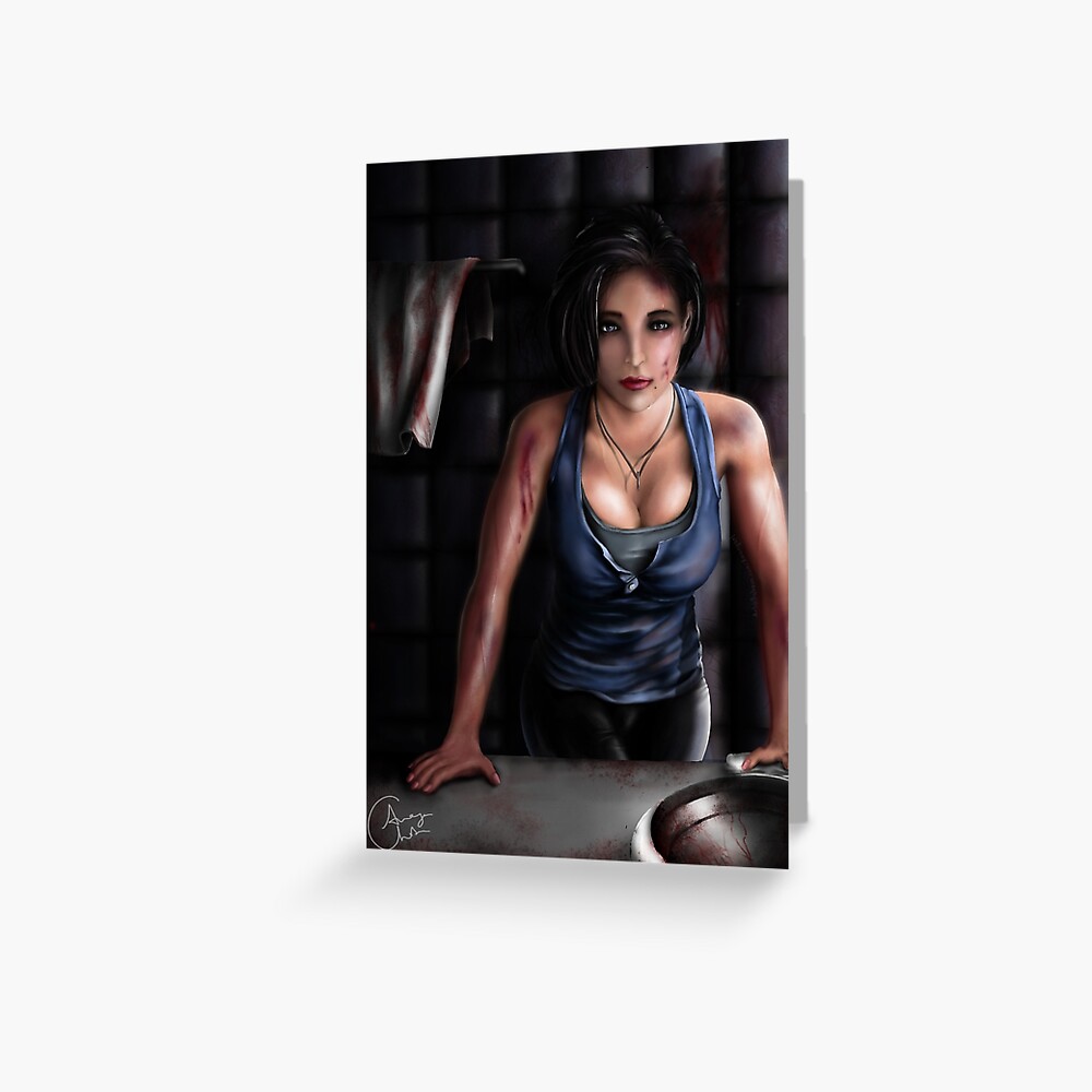 Jill Valentine Resident Evil 3 Remake A6 Postcard Art 