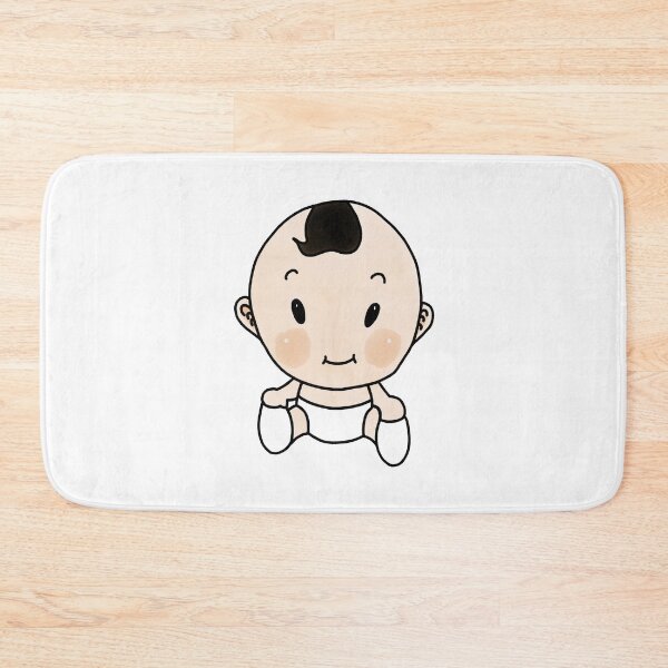 Item preview, Seated baby with white diaper I It's a Girl Boy I at birth designed and sold by Zwuck.