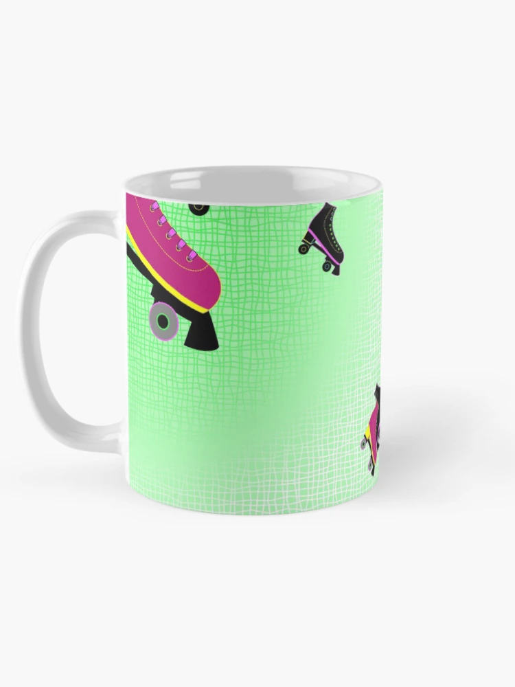 Thumbnail 5 of 6, Coffee Mug, Roller Rink Collection Spring Seamless Surface Pattern designed and sold by Saskia Beeldman.