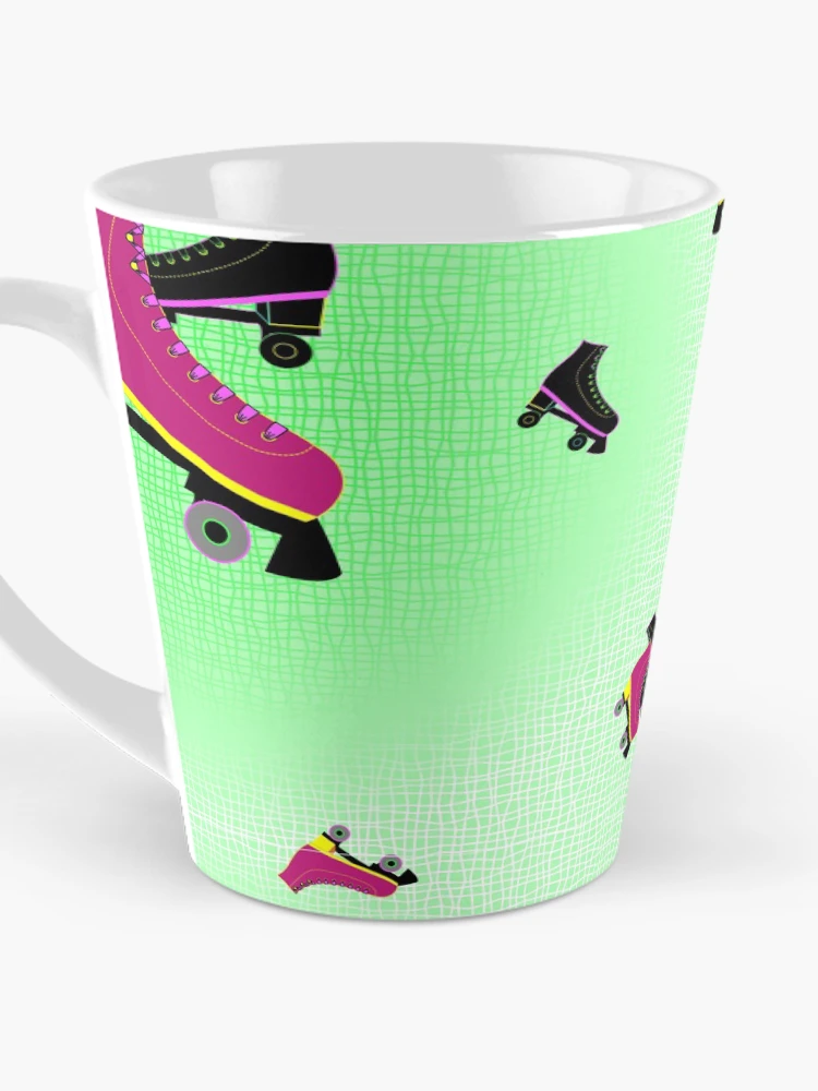 Thumbnail 3 of 4, Coffee Mug, Roller Rink Collection Spring Seamless Surface Pattern designed and sold by Saskia Beeldman.