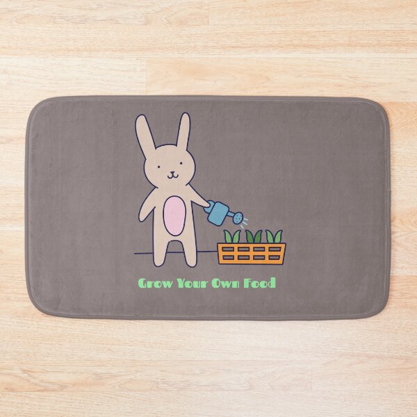 Item preview, Grow Your Own Food- Funny bunny watering the plants- Save the Earth- Sustainability designed and sold by EvaWolf.