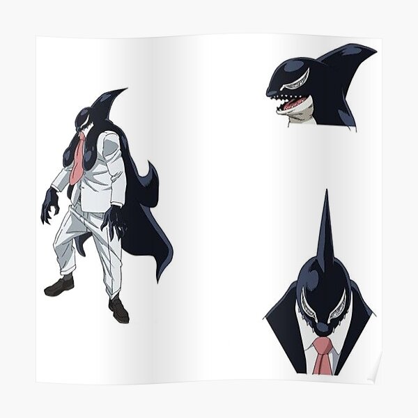 gang-orca-my-hero-stickers-poster-by-cassidycreates-redbubble