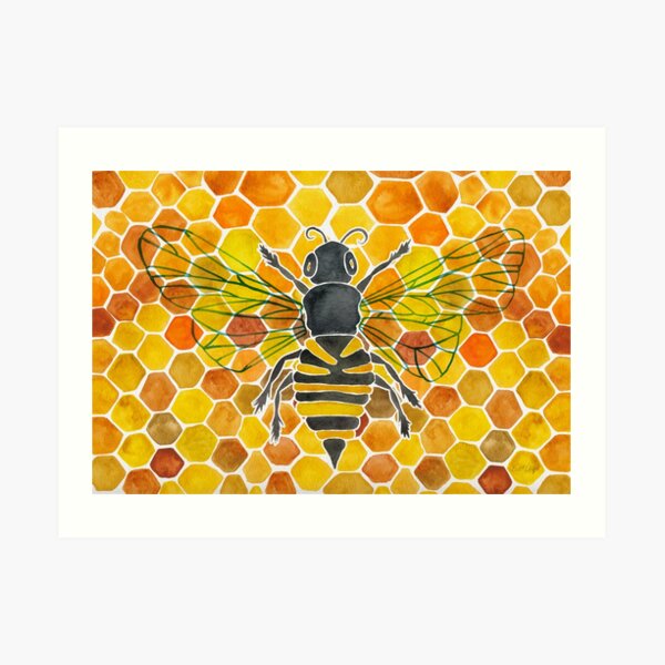 Honeybee Art Print